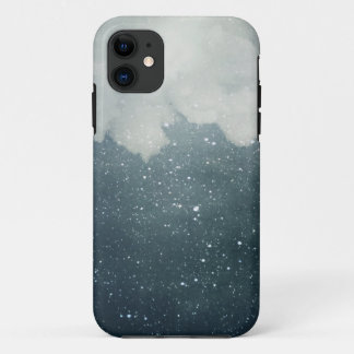 Blue Starry Sky con iPhone de nube blanca 5 Funda