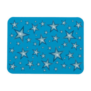 Blue Stars imán flexible azul