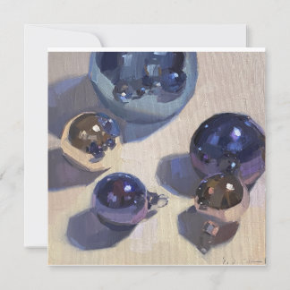 "Blue Steel" Tarjeta de navidad cuadrada plana