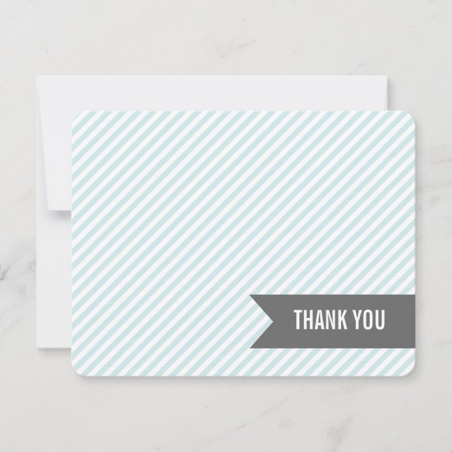 Blue Stripes Flat Gracias Notas (Anverso)
