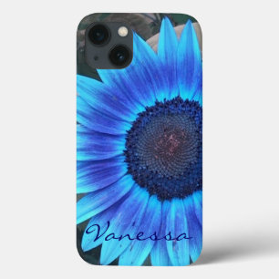 Blue Sunflower iPad Mini Retina funda *personaliza