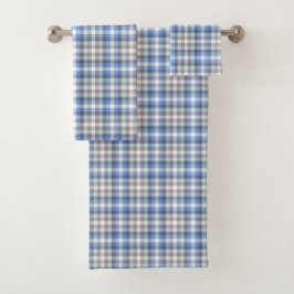 Blue Taupe Tartan Plaid