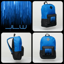 Blue Techno con mochila de Iniciales