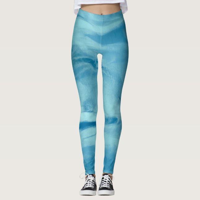 Blue Tie Dye  Leggings (Anverso)