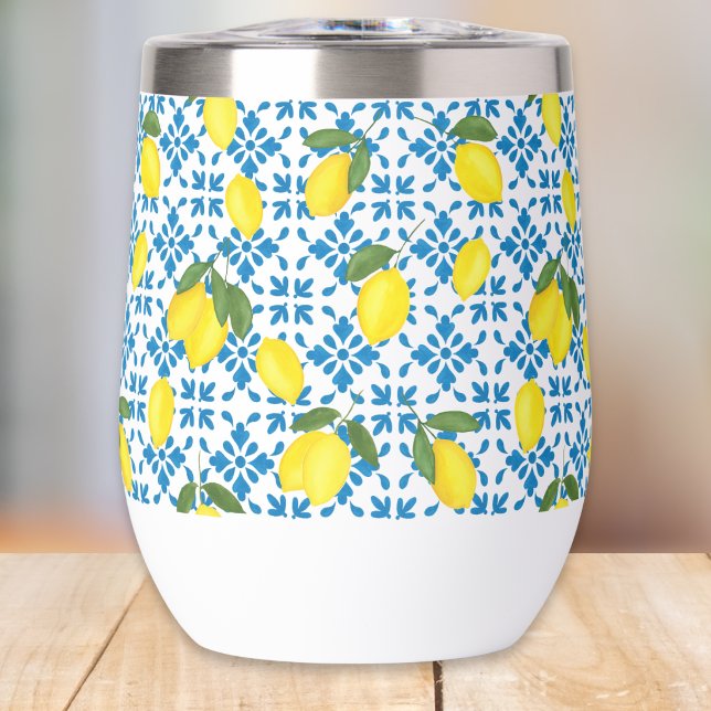 Blue Tile French Country Lemon Pattern (Subido por el creador)