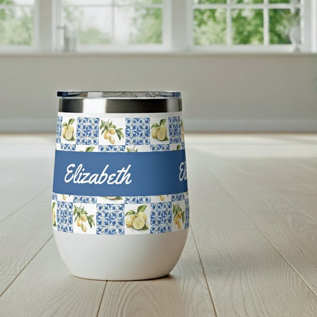 Blue Tile French Country Lemon Pattern Name (Subido por el creador)