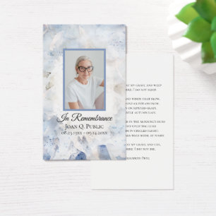 Blue Tint Carnation Floral Funeral Memorial Praori