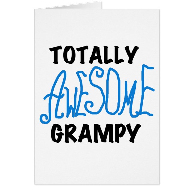 Blue Totalmente Awesome Grampy Tshirts y regalos (Frente)