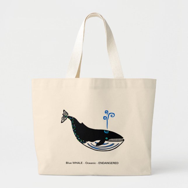 Blue WHALE - Bolsa Jumbo con puntas (Frente)