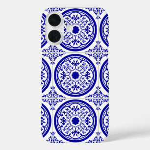 Blue White Delft Inspired Faux Tile iPhone 7 funda