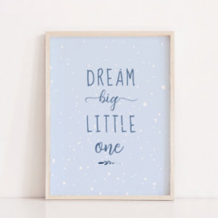 Blue Winam Dream Big Little One Nursery Decoración