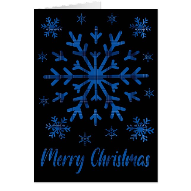 Blue y Black Plaid with Black Snflake Cut (Frente)