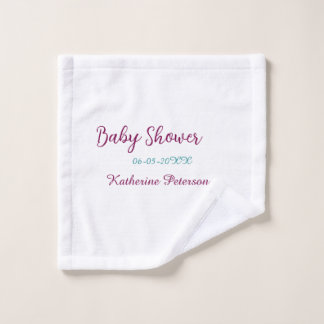 Blue yellow baby shower name date animal ear cute 