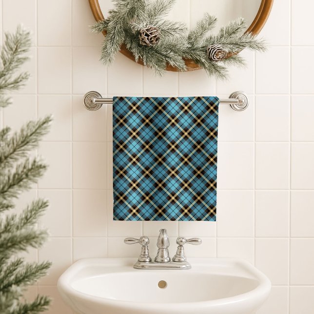 Blue Yellow Bath Towel – Gift for the Outdoorsman (Blue Yellow Bath Towel – Gift for the Outdoorsman)