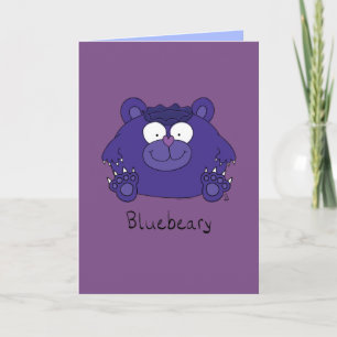 Bluebeary - tarjeta de felicitación divertida del