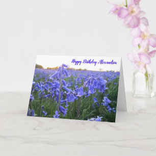 Bluebells de la Hora de Oro - Tarjeta de cumpleaño