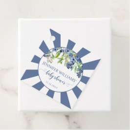 Blueberry baby baby ducha gracias etiquetas de fav