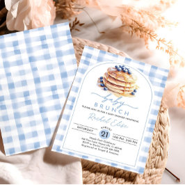 Blueberry Baby Brunch Baby Shower Invitación Edita