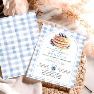 Blueberry Baby Brunch Baby Shower Invitación Edita