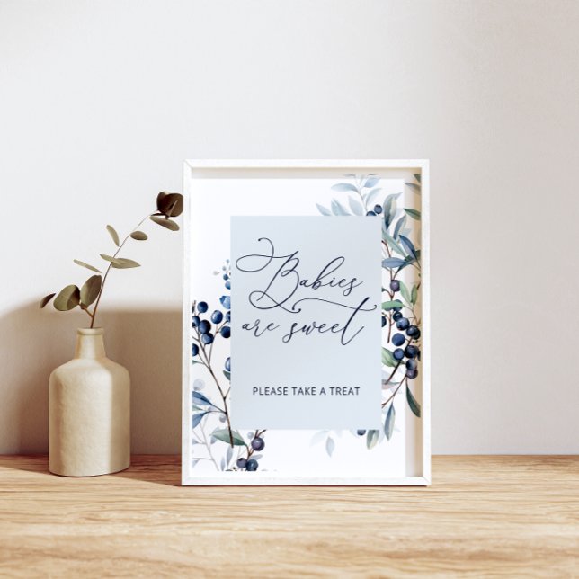 Blueberry Baby Shower Los bebés son Posters dulces (Subido por el creador)