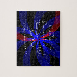 Blueberry Color Center Fragmented Geometric Puzzle