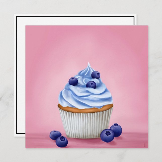 Blueberry cupcake (Anverso / Reverso)