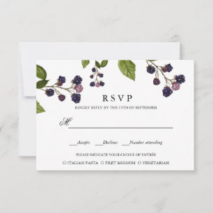 BlueBerry   ELECCIÓN DE COMIDA DE BODA RSVP