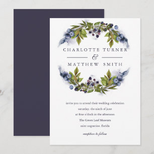 BlueBerry   Invitación a la boda