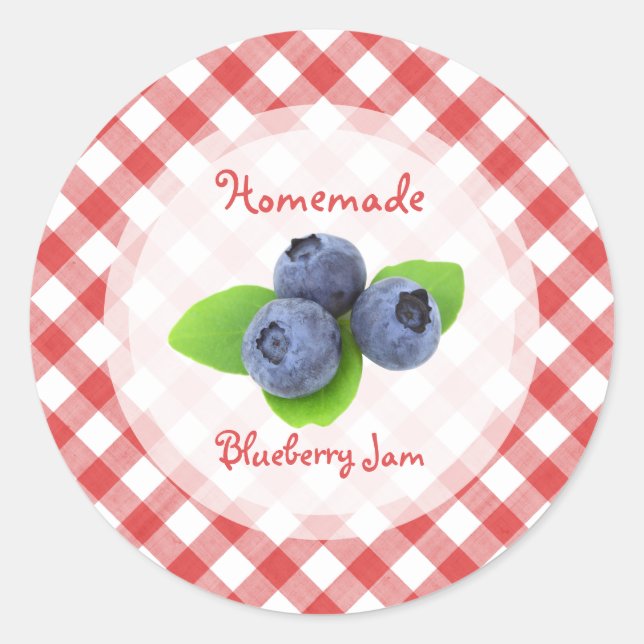 Blueberry Jam pegatina (Anverso)
