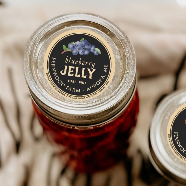 Blueberry Jelly Classic Round Pegatina (Subido por el creador)