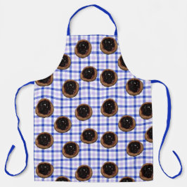 Blueberry Kolaches sobre el delantal de Plaid