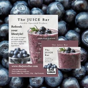 Blueberry Smoothie, Publicidad de barra de jugo