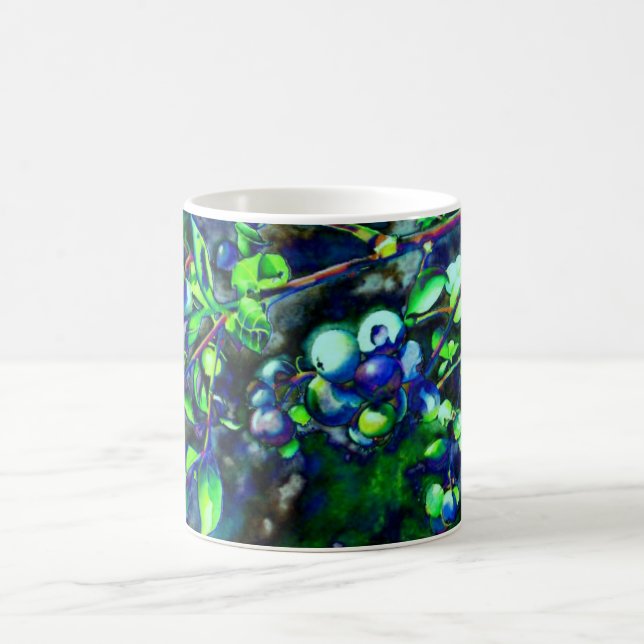 Blueberry - taza de café de color verde (Centro)
