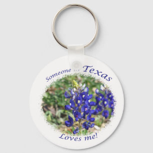 Bluebonnet "Alguien en Texas me ama". Llavero