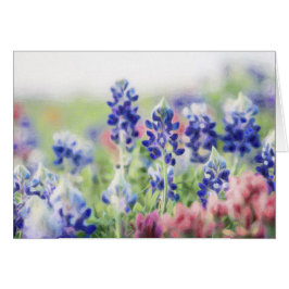 Bluebonnets en colores pastel
