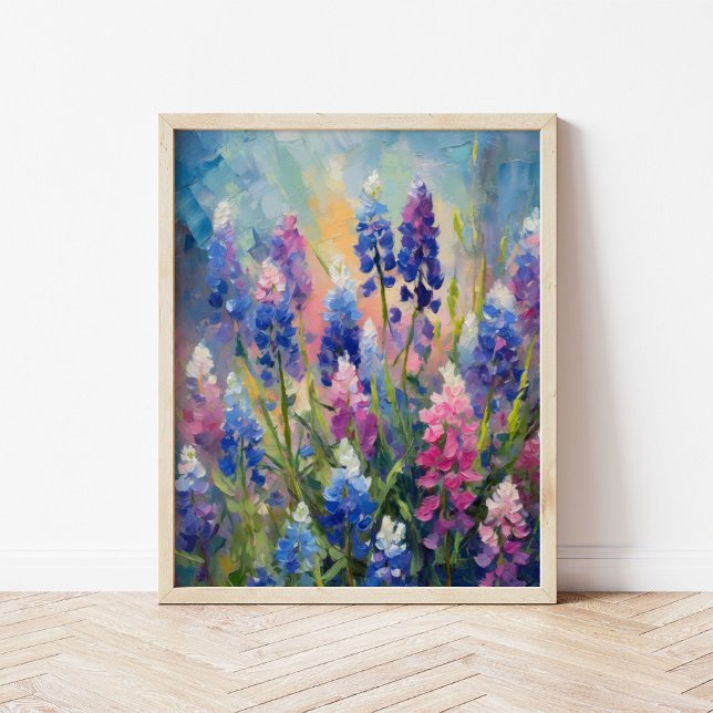 Bluebonnets Resumen de arte floral (Subido por el creador)