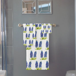 Bluebonnets Texas State Blue Flowe Watercolor Ba