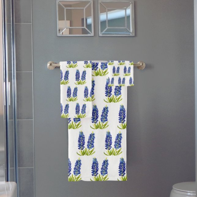 Bluebonnets Texas State Blue Flowe Watercolor Ba (Subido por el creador)