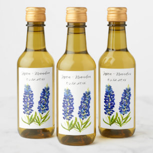 Bluebonnets Watercolor Flor azul Boda floral