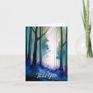 BlueColor Bluebells Tarjeta de agradecimiento