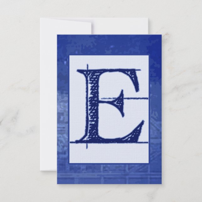 Blueprint "E" Wedding RSVP (Anverso)