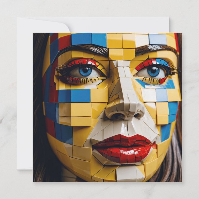 "Blueprint of Humanity" - Un retrato cubista (Anverso)