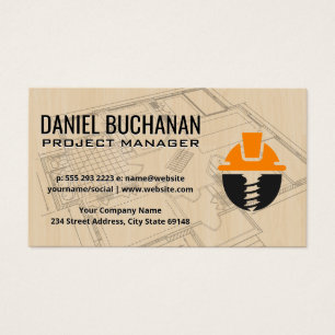 Blueprints   Madera   Logotipo de construcción