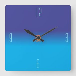 Blues sin cursilamiento > Relojes de pared cuadrad