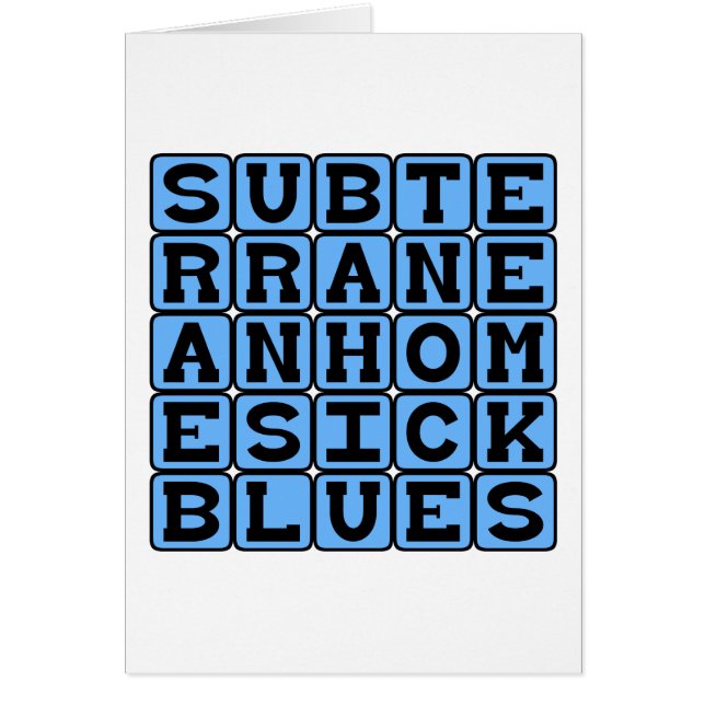 Blues subterráneos de la Homesick (Frente)