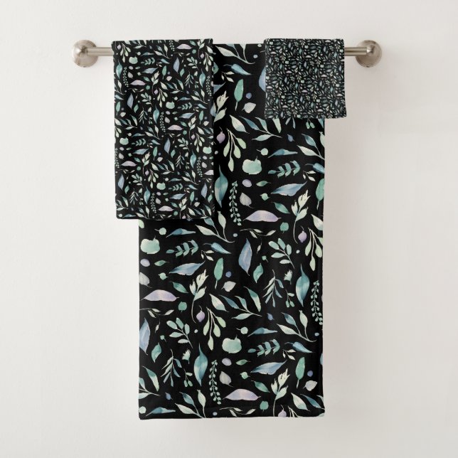 Blues tradicionales del patrón de hojas botánicas  (In situ)