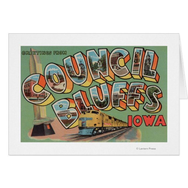 Bluffs Council, Iowa - Escenas de letras grandes (Anverso (Horizontal))