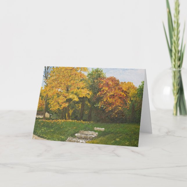 Bluffside en tarjeta de felicitación del otoño (Anverso)