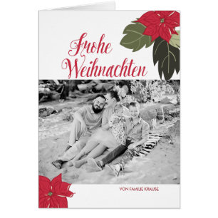 Blumenweihnachtsgruß