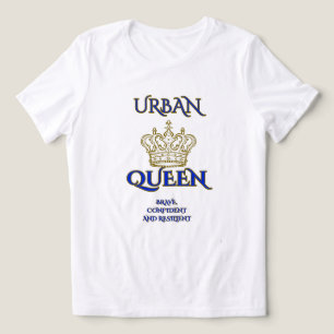 BLUSA AZUL REAL BLANCA DE MUJERES MANTÉN LA VALENT